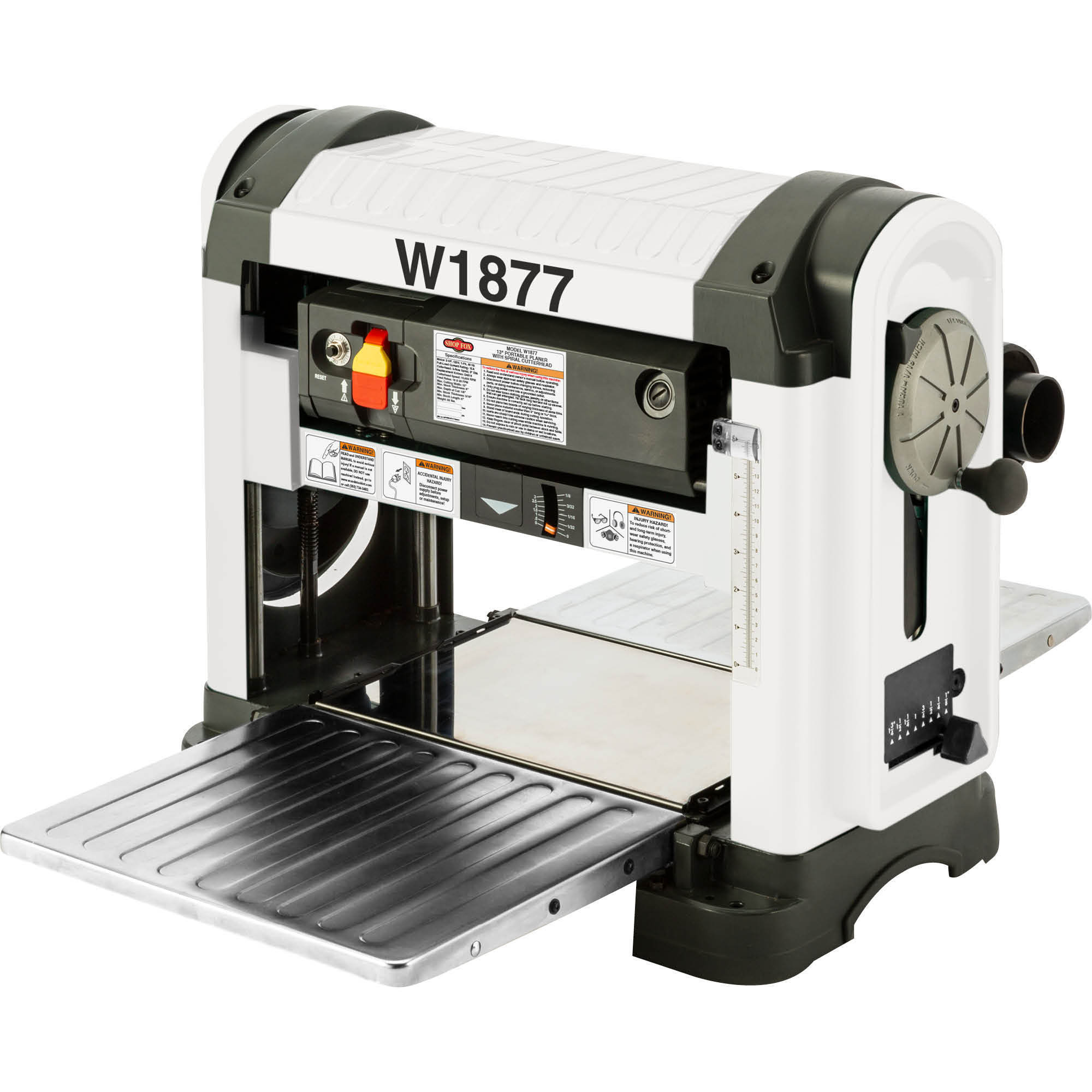 Shop Fox Portable Planer - 13in., Spiral-Type Cutterhead, 2 HP, Model# W1877